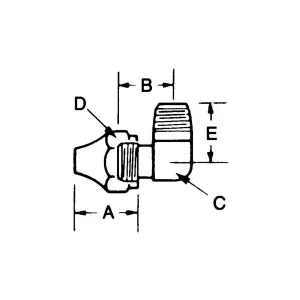 Lincoln Industrial 66210 MALE ELBOW