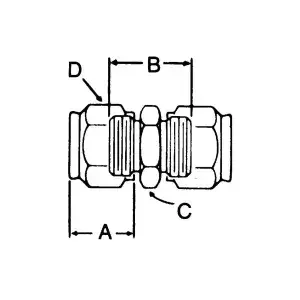 Lincoln Industrial 69078 TUBE UNION