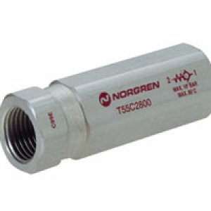 T55A1800 T55 Series, non-return valve, in-line, 1/8" NPT ports