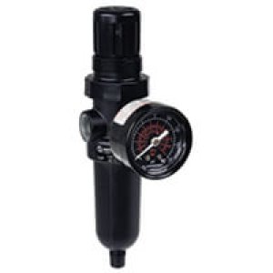 B07-233-A1KA B07 Series, filter/regulator, relieving without gauge, metal bowl, auto drain, 5 µm, 5 to 100 PSI outlet range, 1/4" NPT ports