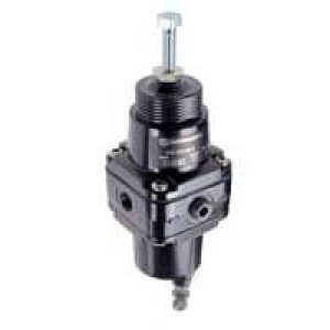 B38-200-B2KA B38 Series aluminum precision filter/regulator, 1/4" PTF ports, relieving,  manual drain, 25 µm, 4 to 100 PSI outlet pressure range