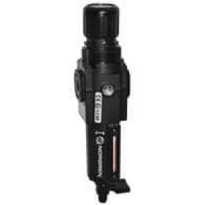 B73G-3AK-QD1-RMG Excelon B73G Series, filter/regulator, 3/8" PTF ports, relieving, 5 µm, manual drain, metal bowl with sight glass, with gauge