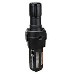 B73G-4GK-AP3-RMN Excelon B73G Series, filter/regulator, 1/2" ISO G ports, relieving, 40 µm, auto drain, transparent bowl with guard, without gauge