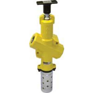 C0023B Inline Lockout Valve, 3/8" PTF ports, with muffler