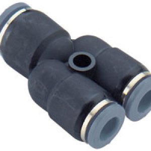 C20820302 Union Y (unequal), 3/16" tube O/D, 5/32" tube O/D