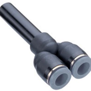 C20840402 Stem Y (unequal), 1/4" stem, 5/32" tube O/D ports