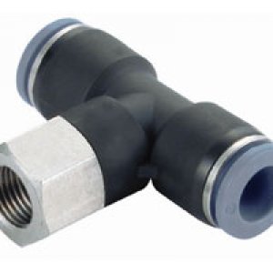 C246C0218 Swivel tee adapter, 5/32" tube O/D, 1/8" NPT port