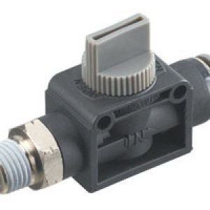 C24GJ0628 3/2 Shutoff valve, 3/8" tube O/D, 1/4" NPT thread