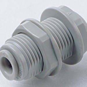 D20290400 Bulkhead Union, 1/4" tube O/D, M16 thread