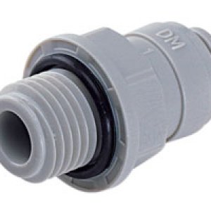 D24250418 Straight Adapter, 1/4" tube O/D, 1/8" NPT thread