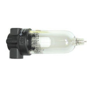 F07-100-M1TA F07 Series, miniature general purpose filter, 1/8" PTF ports, 5 µm, manual drain, transparent bowl