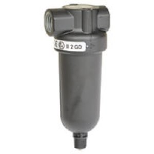 F07-100-M1MA F07 Series, miniature general purpose filter, 1/8" NPT ports, 5 µm, manual drain, metal bowl