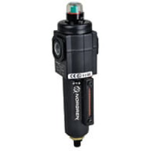 F72C-2AD-AE0 Excelon F72C Series, oil removal (coalescing) filter, 1/4" PTF ports, autodrain, metal bowl, with service life indicator