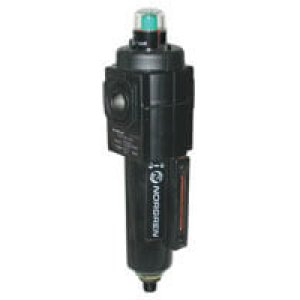 F73G-2AN-AD1 Excelon F73G Series, general purpose filter, 1/4" PTF ports, 5 µm, auto drain, metal bowl with liquid level indicator