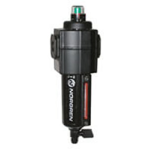 F72C-3AD-QD0 Excelon F72C Series, oil removal (coalescing) filter, 3/8" PTF ports, manual drain, metal bowl, with service life indicator