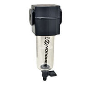 F73G-2AN-QT3 Excelon F73G Series, general purpose filter, 1/4" PTF ports, 40 µm, manual drain, transparent bowl