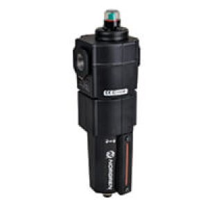 F74H-6AD-AD0 Excelon F74H Series, oil removal (coalescing) filter, high flow, 3/4" PTF ports, autodrain, metal bowl with liquid level indicator