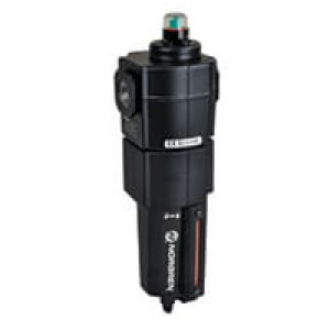 F74H-6AD-QD0 Excelon F74H Series, oil removal (coalescing) filter, high flow, 3/4" PTF ports, manual drain, metal bowl with liquid level indicator