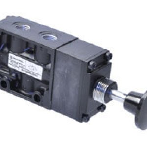 K41EA00KC0KB3 Nugget 200 Series 3/2 NC palm button/detent actuated 3/8" NPT ported valve