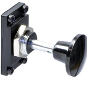 KB0 Nugget 200 Series nondetent black palm button operator (inline only)