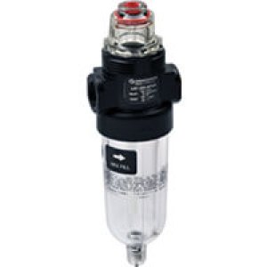 L07-100-MPAA L07 Series, miniature micro-fog lubricator, 1/8" NPT ports, transparent bowl, with drain