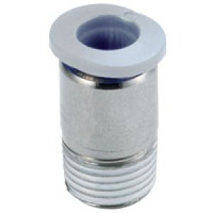 M242A0110 Straight adapter (internal hex only), 1/8" tube O/D, 10/32" UNF thread