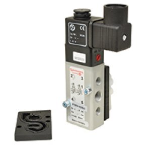9710010-3037N-G 97100 NAMUR Series, 5/2 valve, sol/spring, 1/4" NPT port, push and lock override, 120 Vac, with 1/2" conduit connector