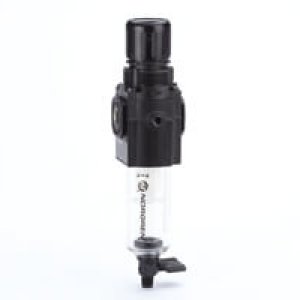 B72G-3AK-QT3-RMN Excelon B72G Series, filter/regulator, relieving, without gauge, manual  drain, 40 µm, 5 to 150 PSI outlet range, 3/8" PTF ports, transparent  bowl without guard
