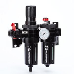 BL64-401 Olympian BL64 Series Combination FRL, Filter/Regulator/Lubricator, 1/2" ISO G ports, automatic drain, micro-fog lubricator