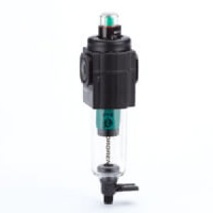 F72C-2AD-QT0 Excelon F72C Series, oil removal (coalescing) filter, 1/4" PTF ports, manual drain, transparent bowl, with service life indicator
