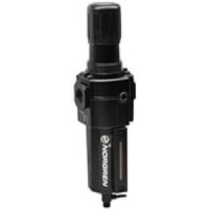 B74G-3AK-QD3-RMN Excelon B74G Series, filter/regulator, 3/8" PTF ports, relieving, 40 µm, manual drain, metal bowl with sight glass, without gauge
