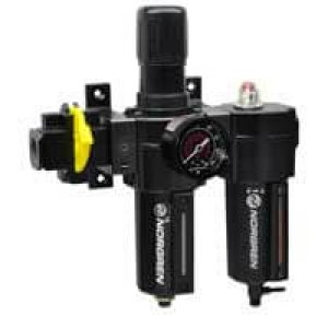 BL73-301A Excelon BL73 Series Combination FRL, 3/8" PTF ports, automatic drain, relieving regulator, micro-fog lubricator, metal bowl