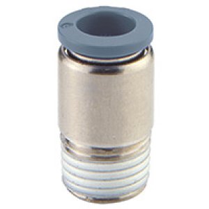 C242A0210 Straight adapter (internal hex only), 5/32" tube O/D, 10-32 UNF thread