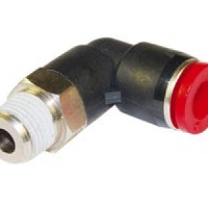 C01470418 90° Swivel elbow adaptor, 4mm tube O/D, 1/8" ISO R thread