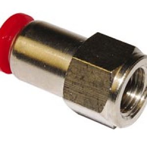 C02260418 Female adaptor, straight, 4mm tube O/D, 1/8" ISO G port