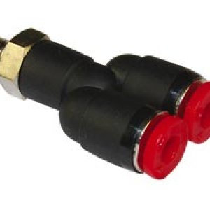 C02880618 Swivel Y adaptor, 6mm tube O/D, 1/8" ISO G thread