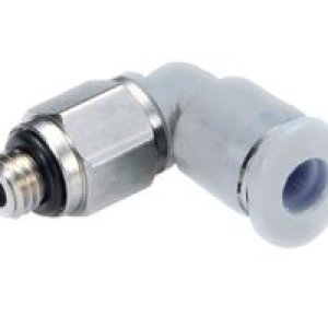 M01470418 90° Swivel Elbow Adaptor, 4mm tube O/D, 1/8" ISO R thread