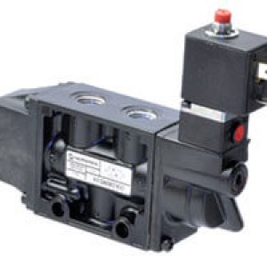 K41EA00KS1KV2 Nugget 200 Series 120Vac 3/2 locking solenoid actuated/spring return 3/8" NPT ported valve