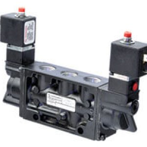 K71EA00KV2KV22W2 Nugget 200 Series 24Vdc 5/2 locking solenoid actuated/solenoid actuated 3/8" NPT ported valve