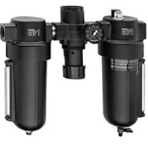 P8A-860-M3DA 17 Series, filter-regulator-micro fog lubricator combo, 1" PTF ports, manual drain