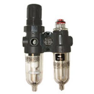 PTH-100-M1AA 07 Series (PTH) miniature filter with regulator and lubricator with manual drain, micro-fog lubricator, 1/8" PTF ports