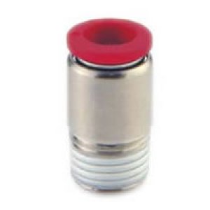 C012A0618 Compact straight adaptor, 4mm internal hex, 6mm tube O/D, 1/8" ISO R thread