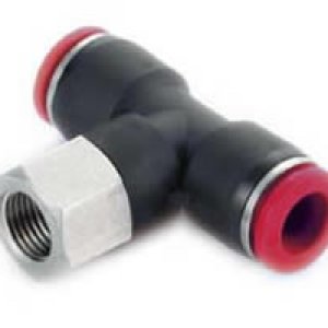 C016C0628 Swivel Tee Adaptor (female), 6mm tube O/D, 1/4" ISO R port