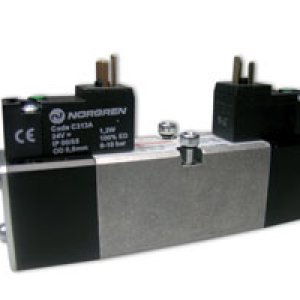 V405511D-C313B V40 Series, 5/2 valve, sol/sol (24Vdc) with connector