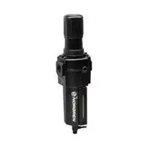 B74G-3AK-QD3-RMG Excelon B74G Series, filter/regulator, 3/8" PTF ports, relieving, 40 µm, manual drain, metal bowl with sight glass, with gauge