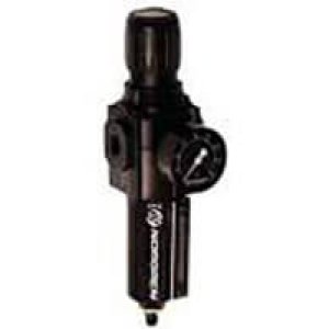 B73G-3AK-AD1-RMG Excelon B73G Series, filter/regulator, 3/8" PTF ports, relieving, 5 µm, auto drain, metal bowl with sight glass, with gauge