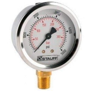 SPG-063-05000-05-S-N04 5000psi Gauge Stauff